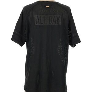 Alala “All Day” Black Mesh Active Top, Size XL